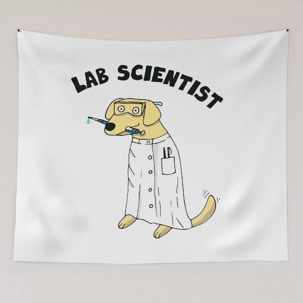 Item preview, Lab Labrador Scientist designed and sold by Geek-topia.