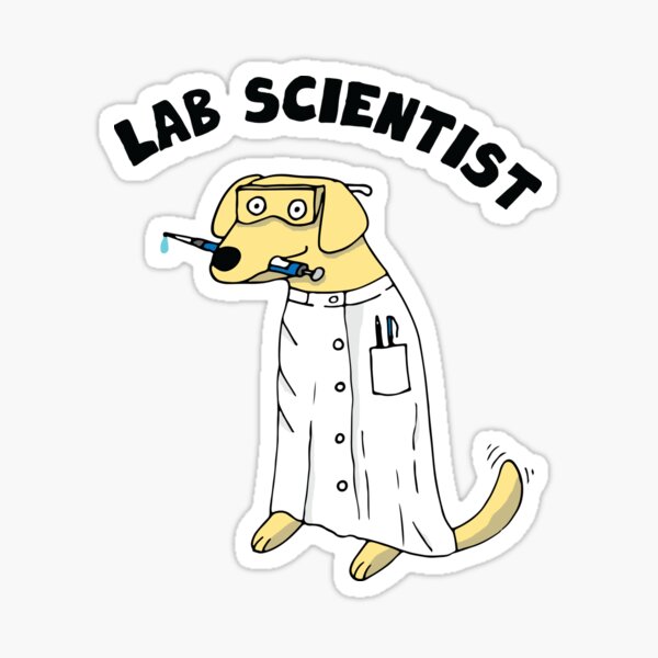 Item preview, Lab Labrador Scientist designed and sold by Geek-topia.