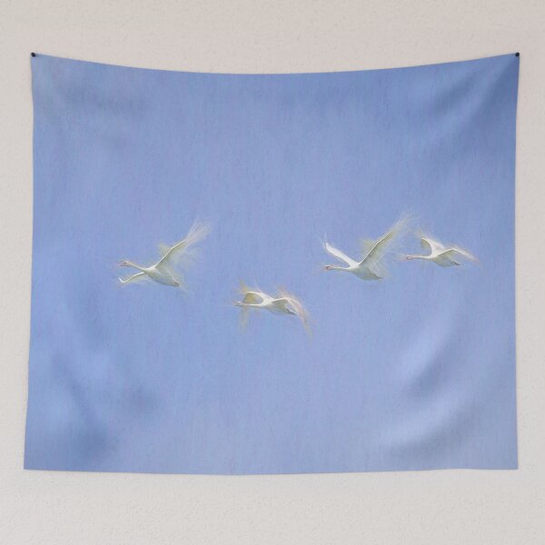 Item preview, Swans Flying Art  designed and sold by Londonimages.