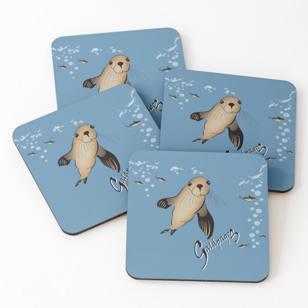 Item preview,  Galapagos Sea lion and bubbles designed and sold by leeloolook.