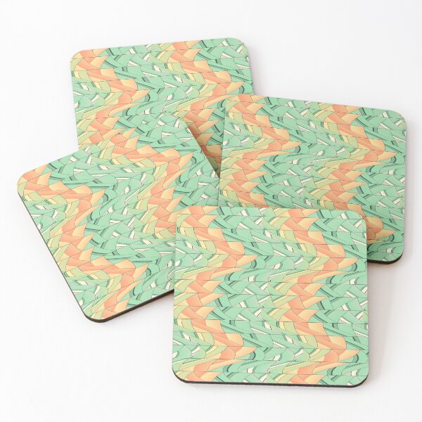 Item preview, Emerald and salmon pattern designed and sold by Gaspar Avila.