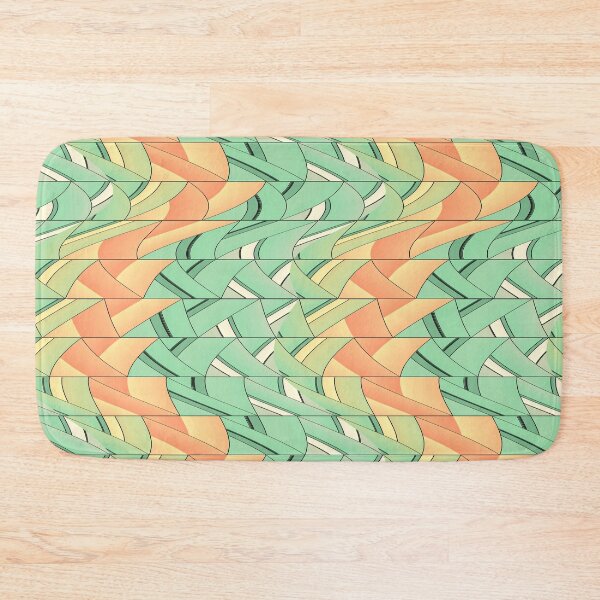 Item preview, Emerald and salmon pattern designed and sold by Gaspar Avila.