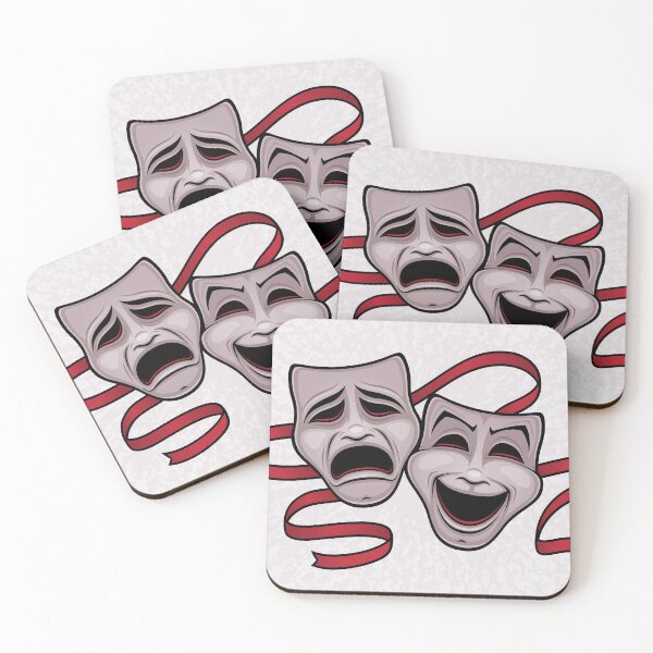 Item preview, Comedy And Tragedy Theater Masks designed and sold by fizzgig.