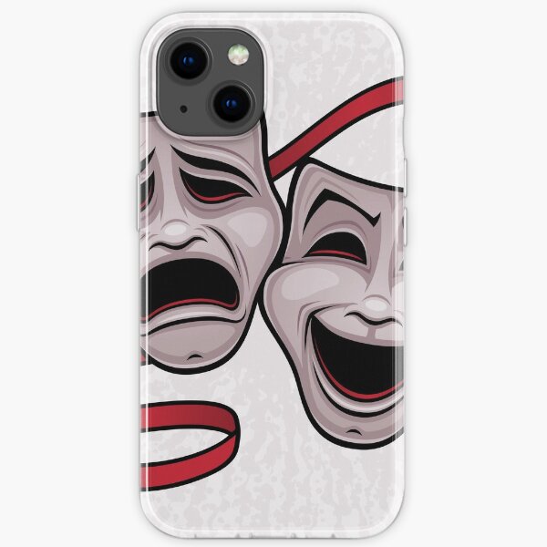 Comedy And Tragedy Theater Masks iPhone Soft Case