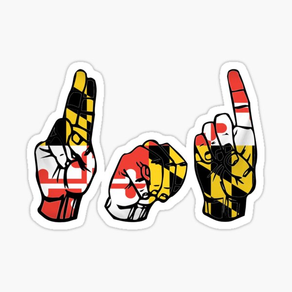UMD Flag ASL Glossy Sticker