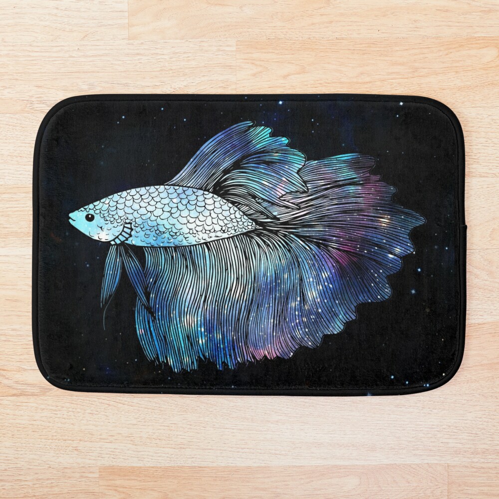 fish bath mat