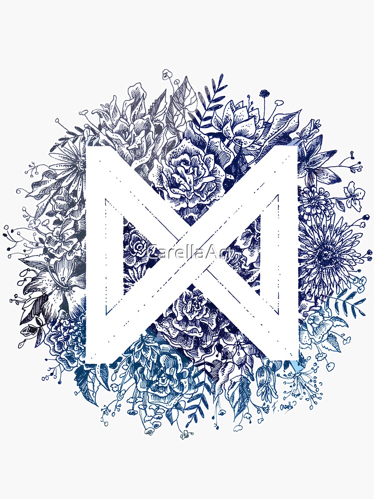 "Monsta X Symbol" Sticker for Sale by CarellaArt | Redbubble