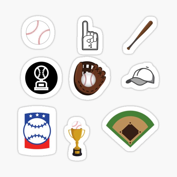 Pack d'autocollants de baseball Sticker