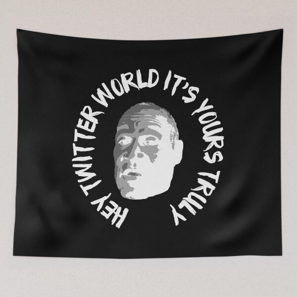 Item preview, Hey Twitter World (The Murderer) designed and sold by ColorBars.