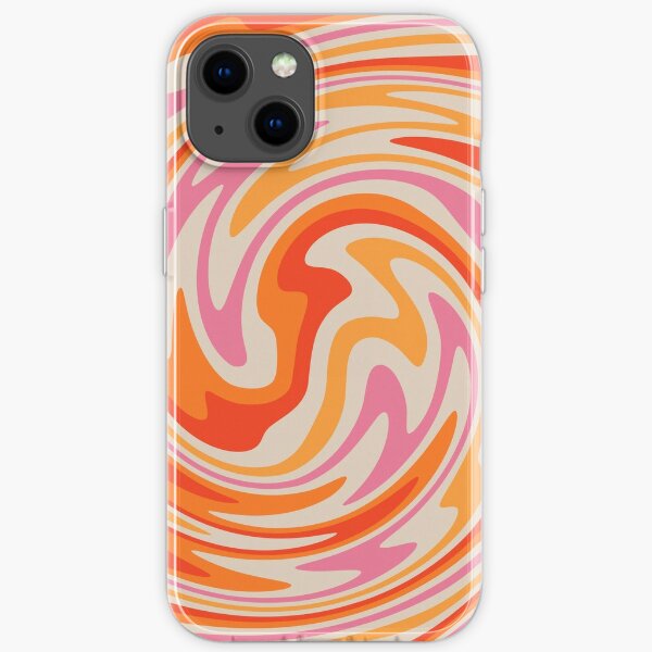 70s Retro Swirl Color Abstract iPhone Soft Case