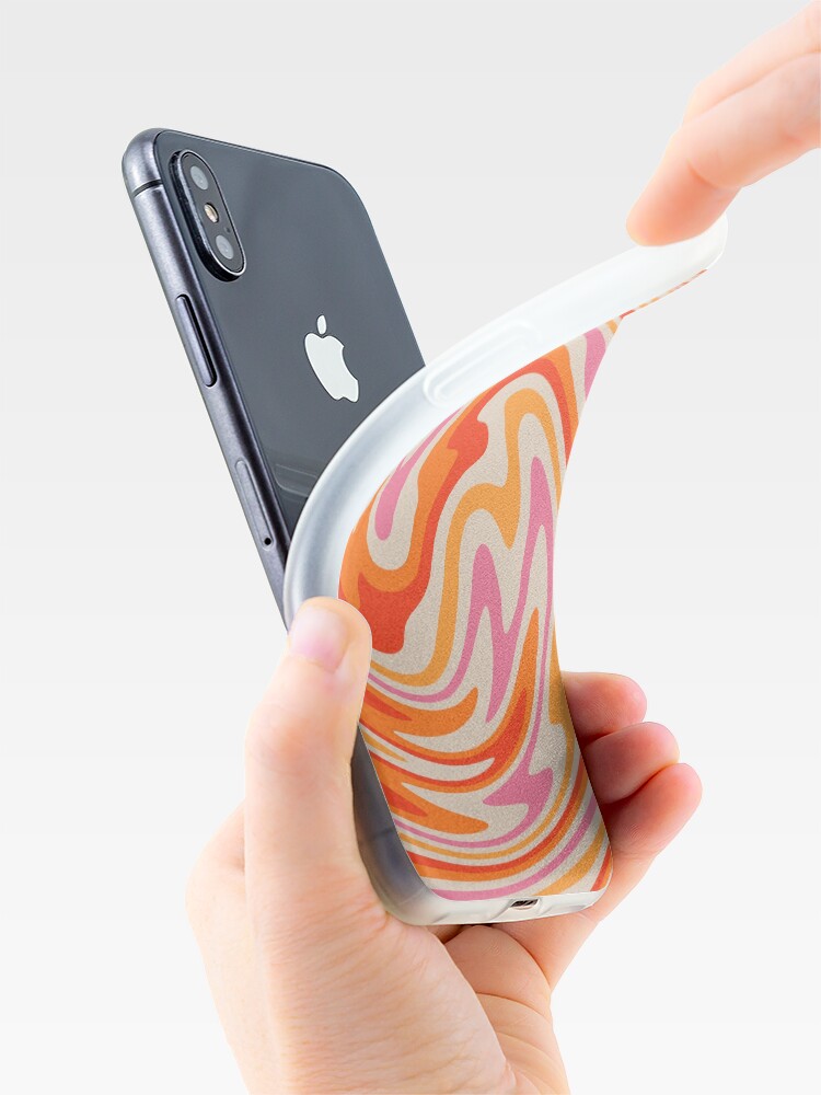 Alternate view of 70s Retro Swirl Color Abstract iPhone Case & Cover