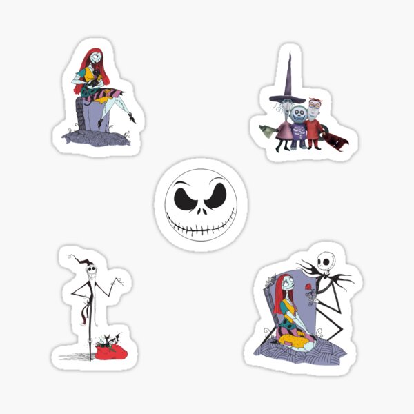 Jack Skellington and Sally Sticker Pack Sticker
