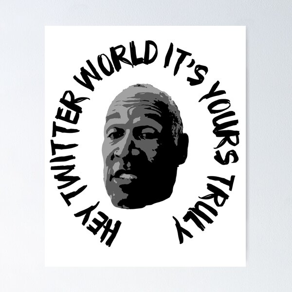 Item preview, Hey Twitter World (The Murderer) designed and sold by ColorBars.
