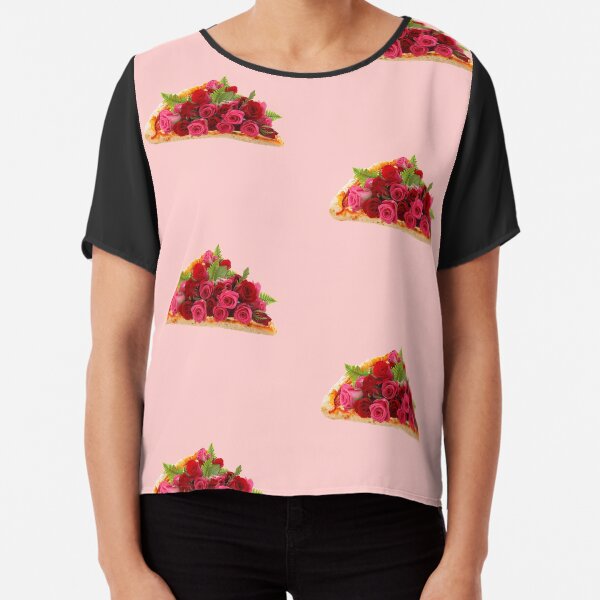 Rose pizza Chiffon Top