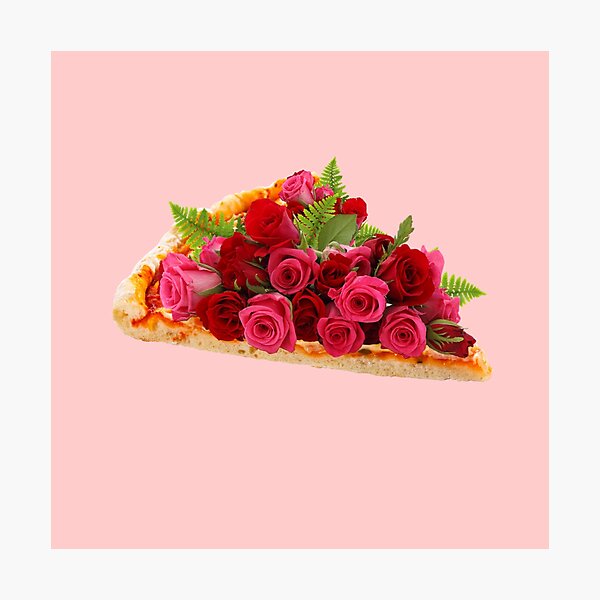 Rose pizza Photographic Print