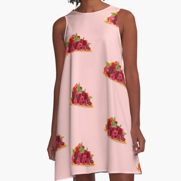 Rose pizza A-Line Dress