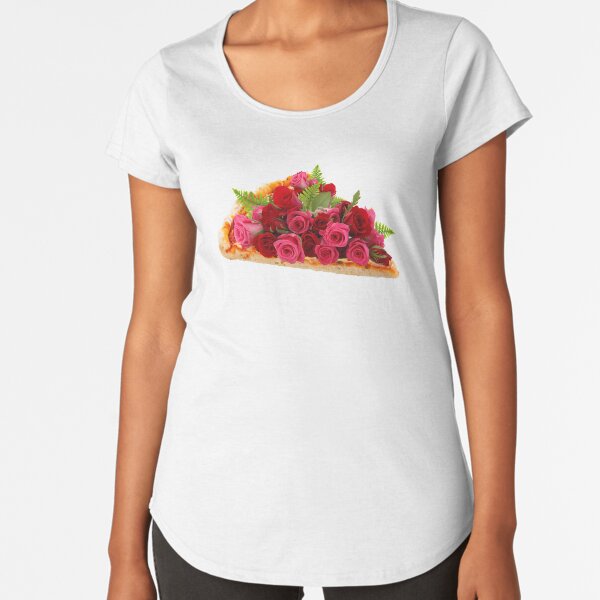 Rose pizza Premium Scoop T-Shirt