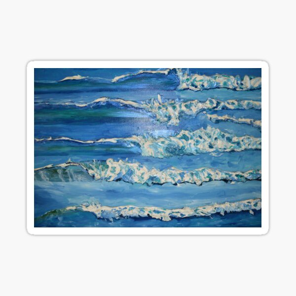 Waves Surf Pattern Sticker