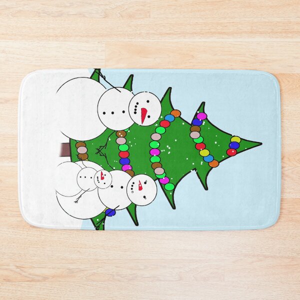 Item preview, Snowman Family Enjoy a White Christmas  designed and sold by Gravityx9.