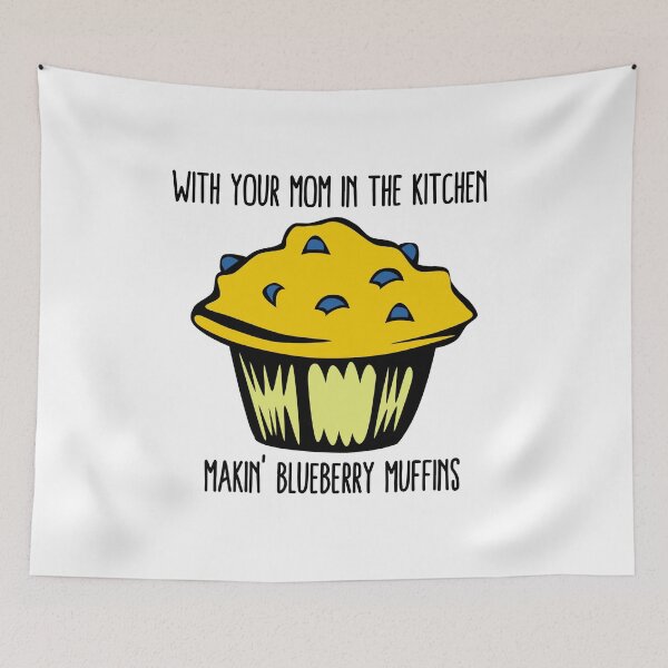 Item preview, with your mom in the kitchen, makin blueberry muffins designed and sold by GrasslandDesign.