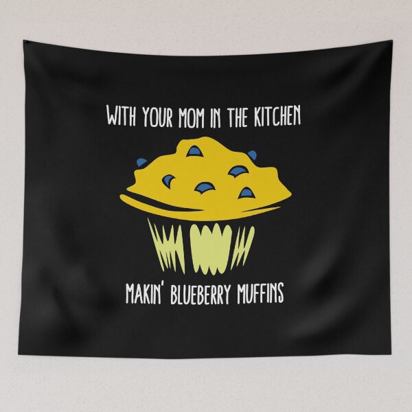 Item preview, with your mom in the kitchen, makin blueberry muffins designed and sold by GrasslandDesign.
