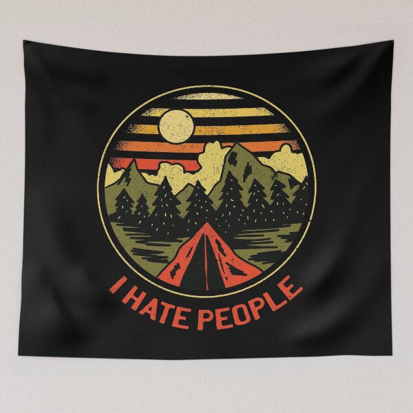 Item preview, I hate people | Wanderer T-Shirt Design. designed and sold by emphatic.