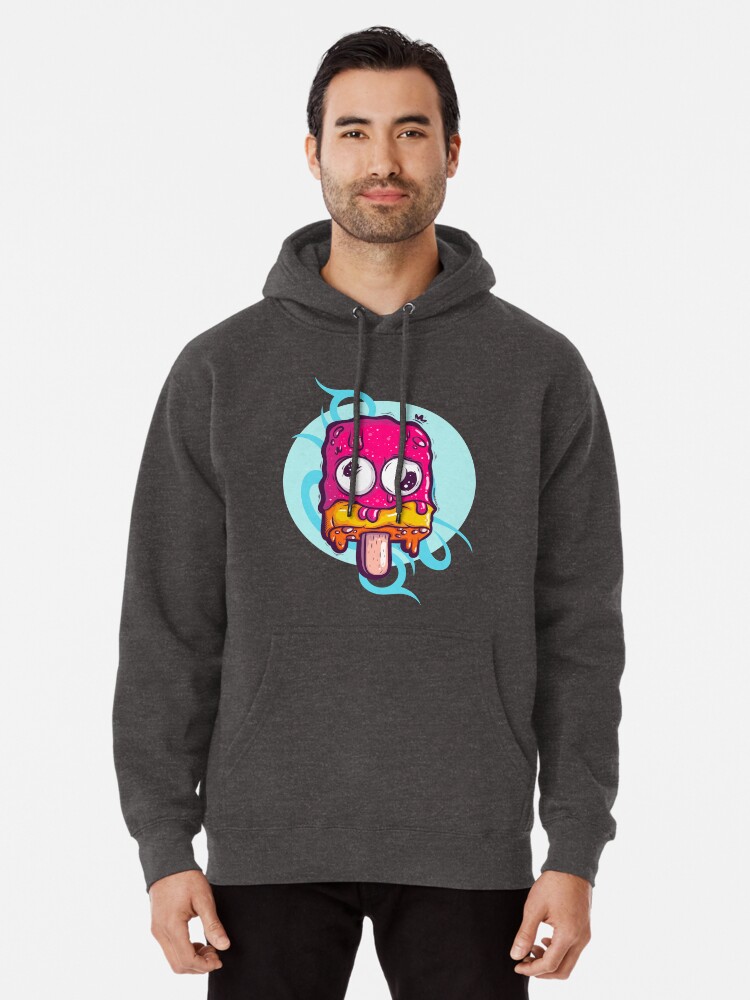 Cartoon Graffiti Sweaty Ice Cream With Big Eye Balls. Street Art Culture  Character. | Pullover Hoodie