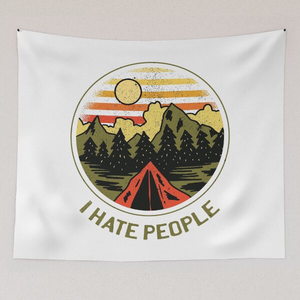 Item preview, I hate people | Wanderer T-Shirt Design. designed and sold by emphatic.