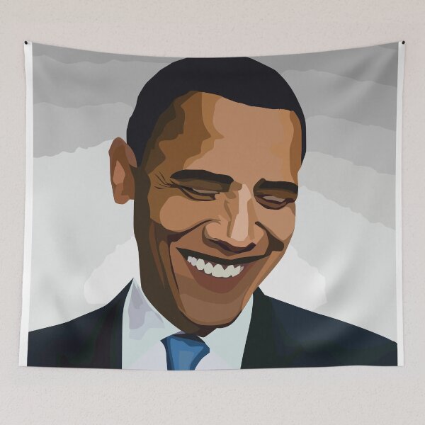 Aperçu de l'œuvre Obama souriant créée et vendue par sydjohns12.