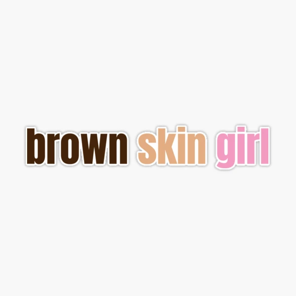 brown skin girl Sticker for Sale by dariabeyger