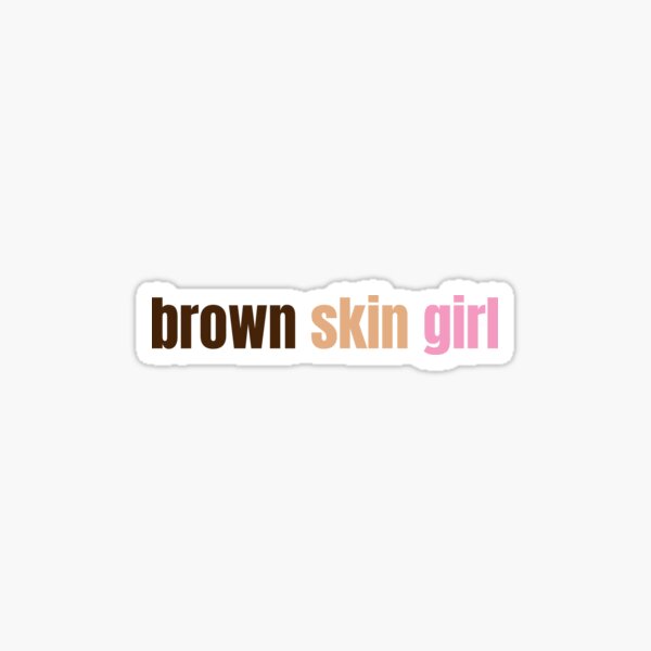 Fashion Girls #4, Brown Skin, Fashion Stickers