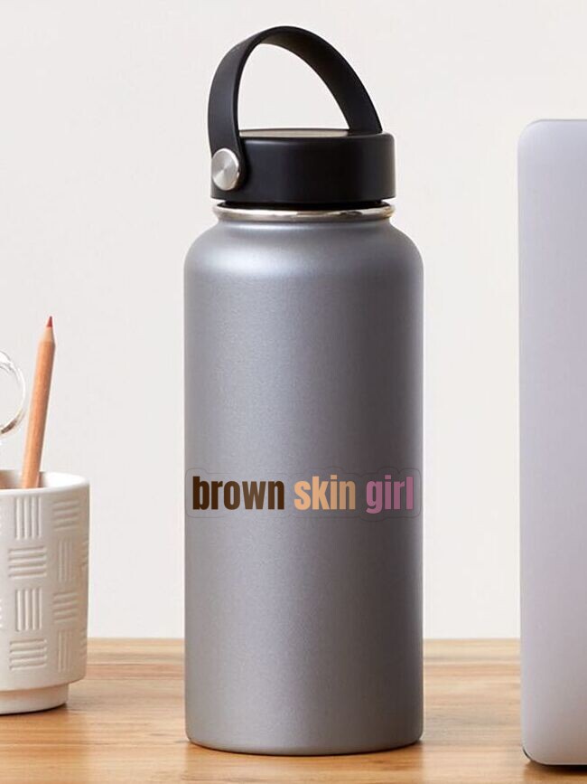 Aufkleber Schwarzes Mädchen: #brownskingirl Sticker - diversity is us