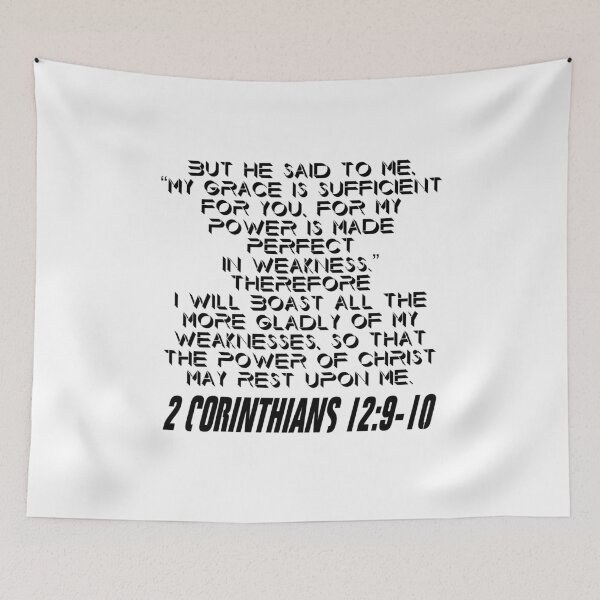 Item preview, 2 Corinthians 12: 9-10 designed and sold by IsraWiss.