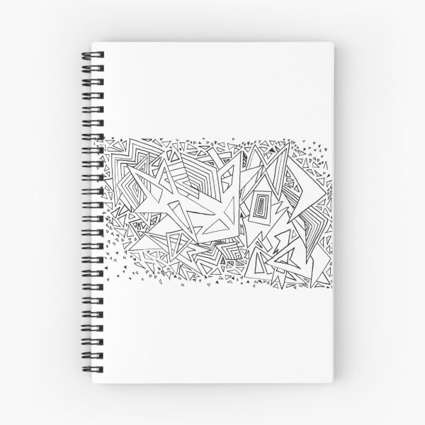 Item preview, Triángulos gráficos - Composición poligonal - Blanco y negro designed and sold by Damoiseau.