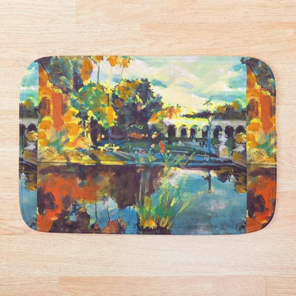 Reflecting Pond in Balboa Park San Diego Bath Mat