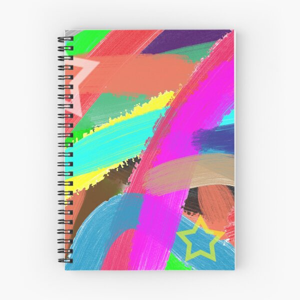 Item preview, Abstract paint brush with starts colourful #painting #brush strokes designed and sold by aariv.