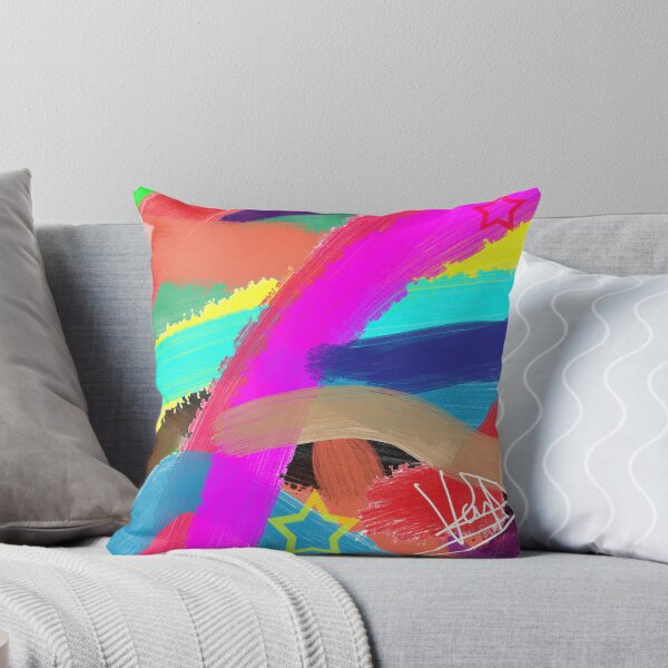 Item preview, Abstract paint brush with starts colourful #painting #brush strokes designed and sold by aariv.