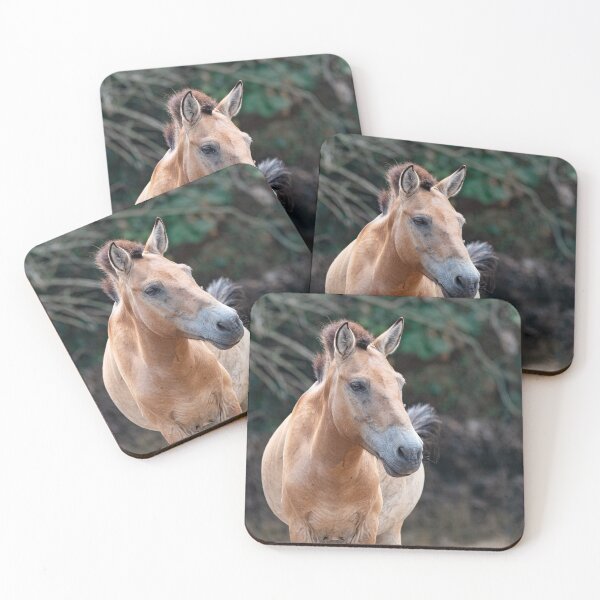 Item preview, Frontal portrait of wild horse designed and sold by brambillasimone.