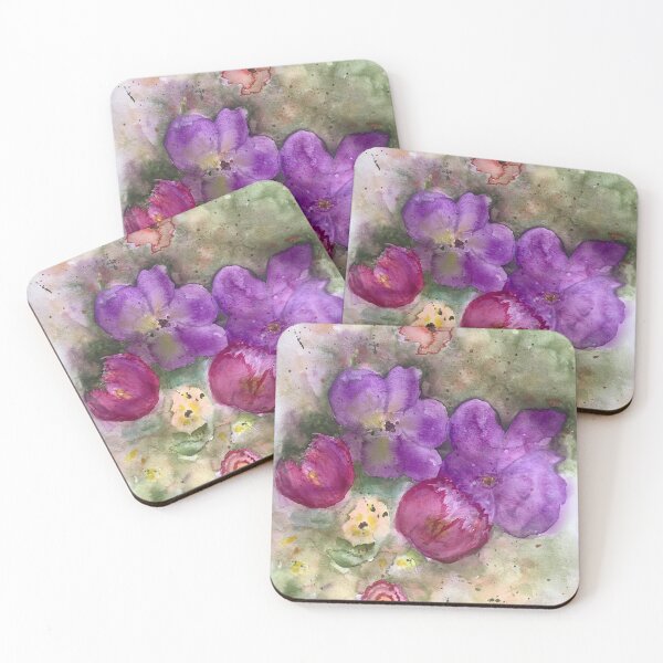 Artikelvorschau, Abstrakte Aquarell-mit Blumenmalerei entworfen und verkauft von ByCait.