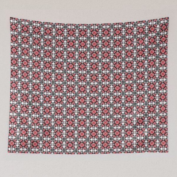 Item preview, Seamless Abstract traditional black, red, white Pattern designed and sold by siwabudda.