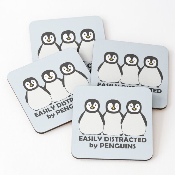 Item preview, Easily Distracted by Penguins designed and sold by ironydesigns.
