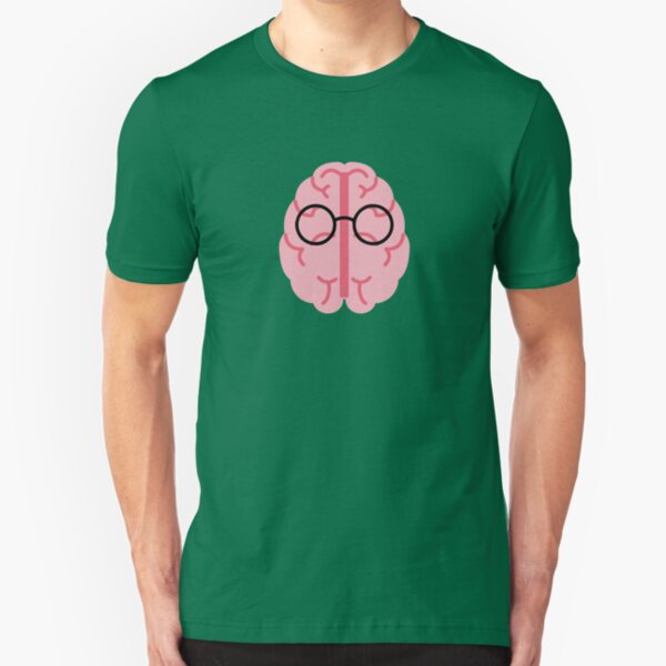 Brain Glasses Slim Fit T-Shirt