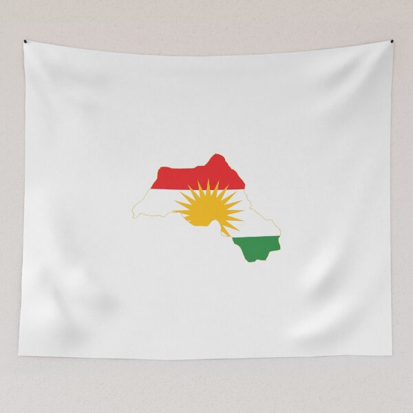 Item preview, Kurdistan Flag Map designed and sold by Novel Gifts.
