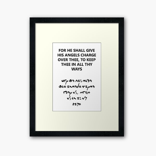 Gentleman Jack Bible Inscription Framed Art Print