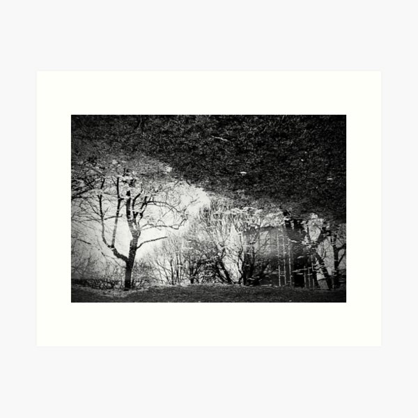 the rain brings with it reflection Art Print