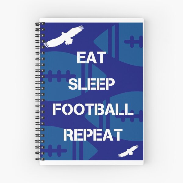 Item preview, Eat Sleep Football Repeat designed and sold by SEEphotos7171.