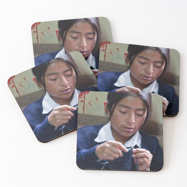 Item preview, Ecuador. Portrait of a boy knitting. designed and sold by vadim19.