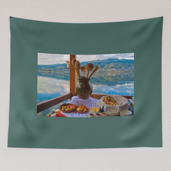 Item preview, Ecuador. Hosteria Cabañas del Lago. Breakfast at the lake. designed and sold by vadim19.