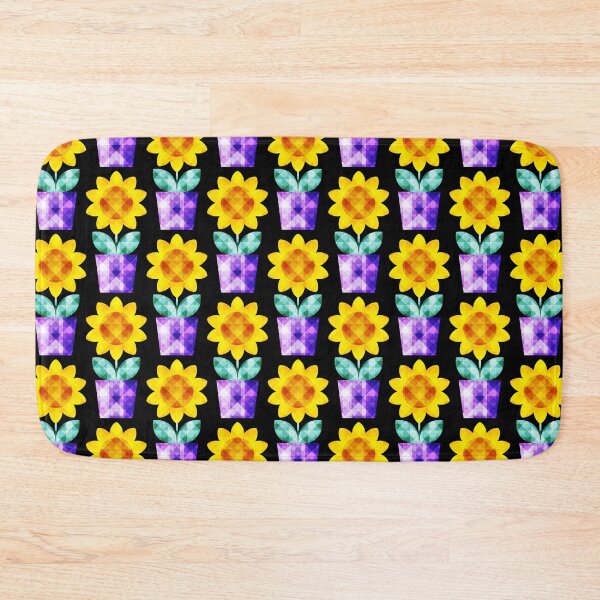 Item preview, Mid Century Modern Faceted Cute Flowers 2 designed and sold by Elsy's Art.