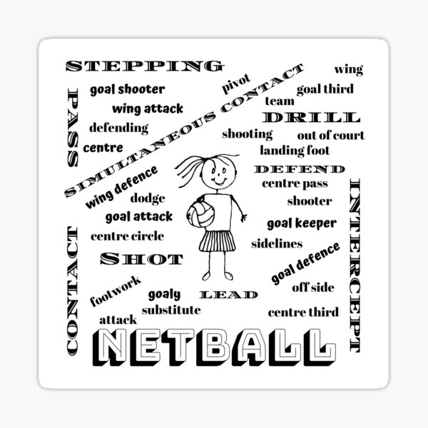 Netball My World Sticker
